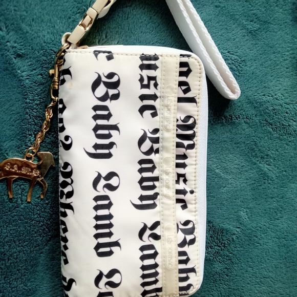 L.A.M.B. White and Black Wallet - Picture 2 of 8